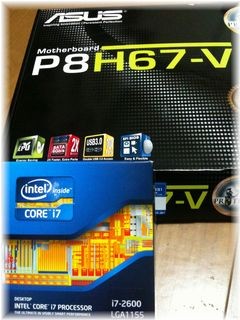 Core i7 2600とP8H67-V