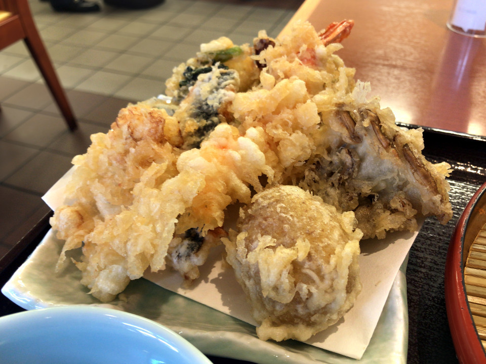 てんや 松茸のかき揚げ天ぷらそば