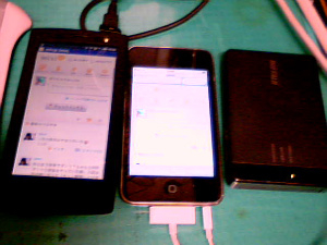 Xperiaとipod touch