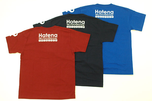2005年版・半袖Tシャツ カラーバリエーション（背面）