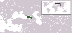 グルジアの地図